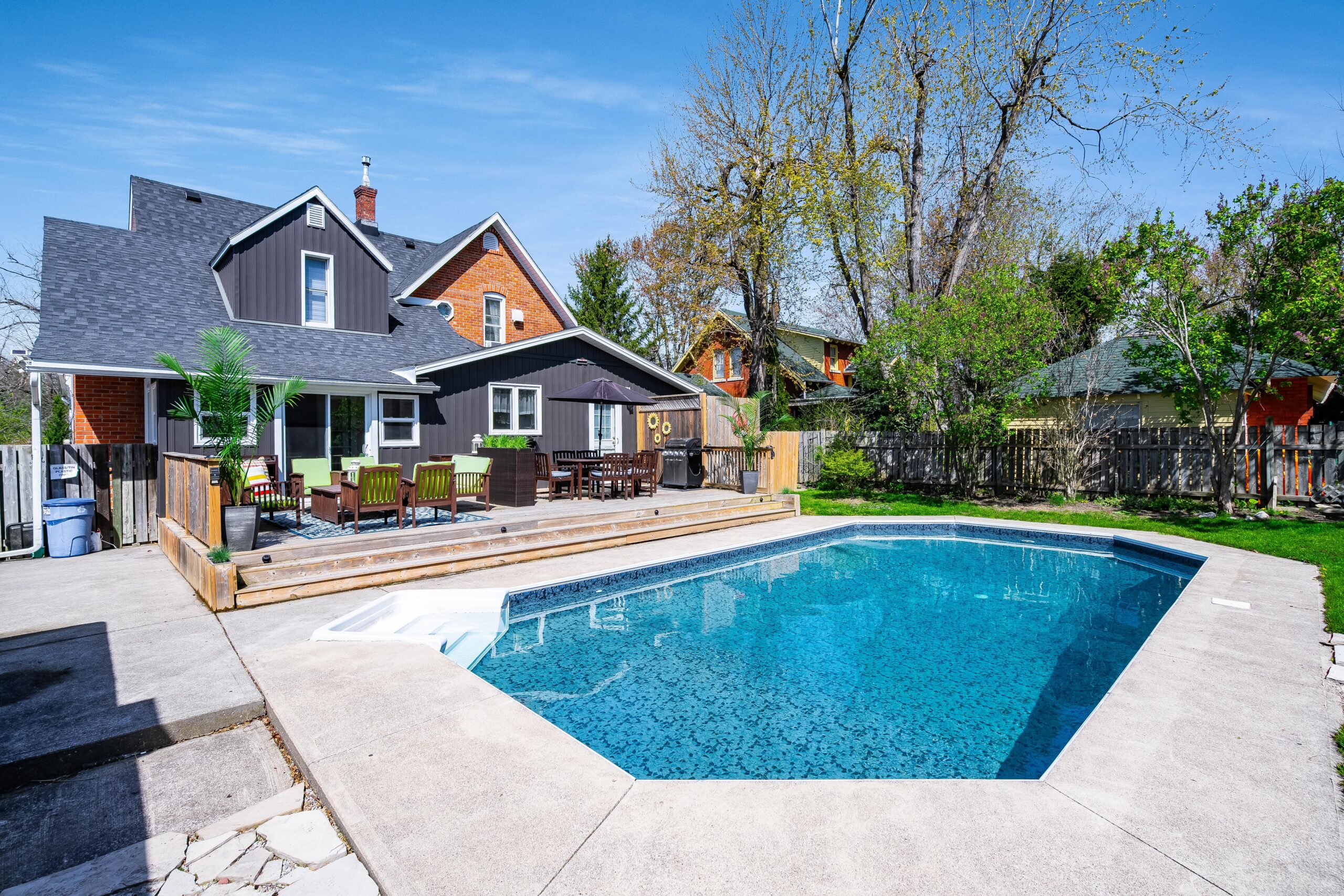 Vacation home with pool in Kingsville, Ontario.